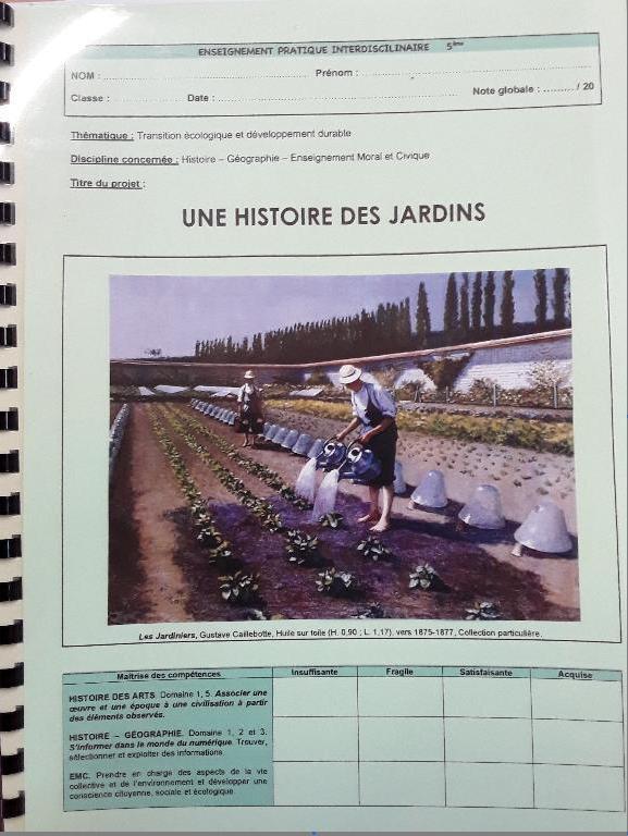 Une Histoire Des Jardins – Collège Jules Solesse